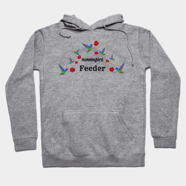 Hummingbird Feeder Label Hoodie by Davey's Designs